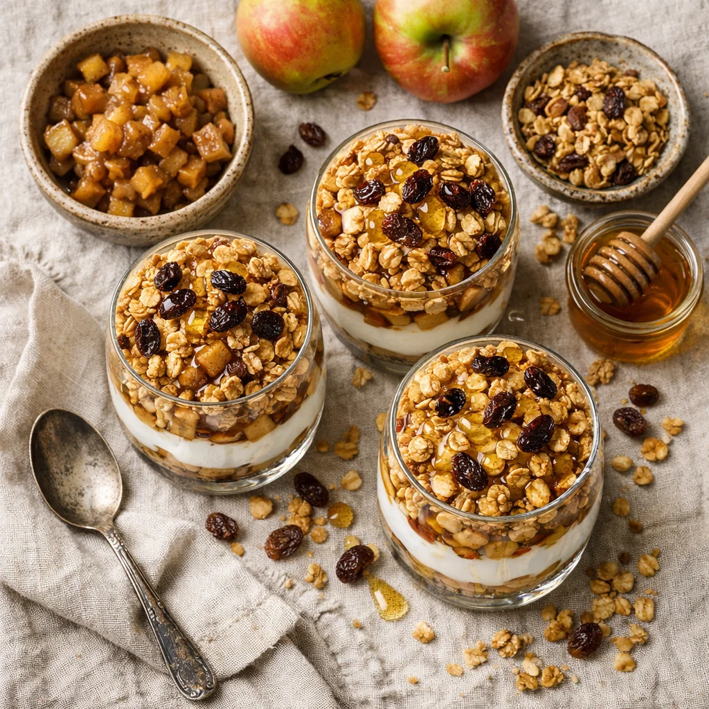 Heerlijke Appel-Kaneel Yoghurt Parfait