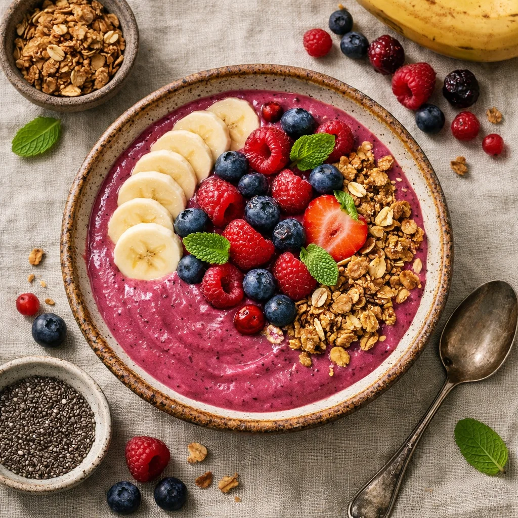 Frisse Bessen Smoothie Bowl