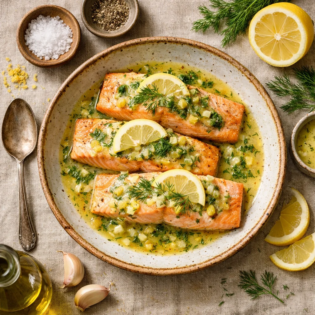 Overheerlijke Zalmfilet met Citroen-Dille Saus