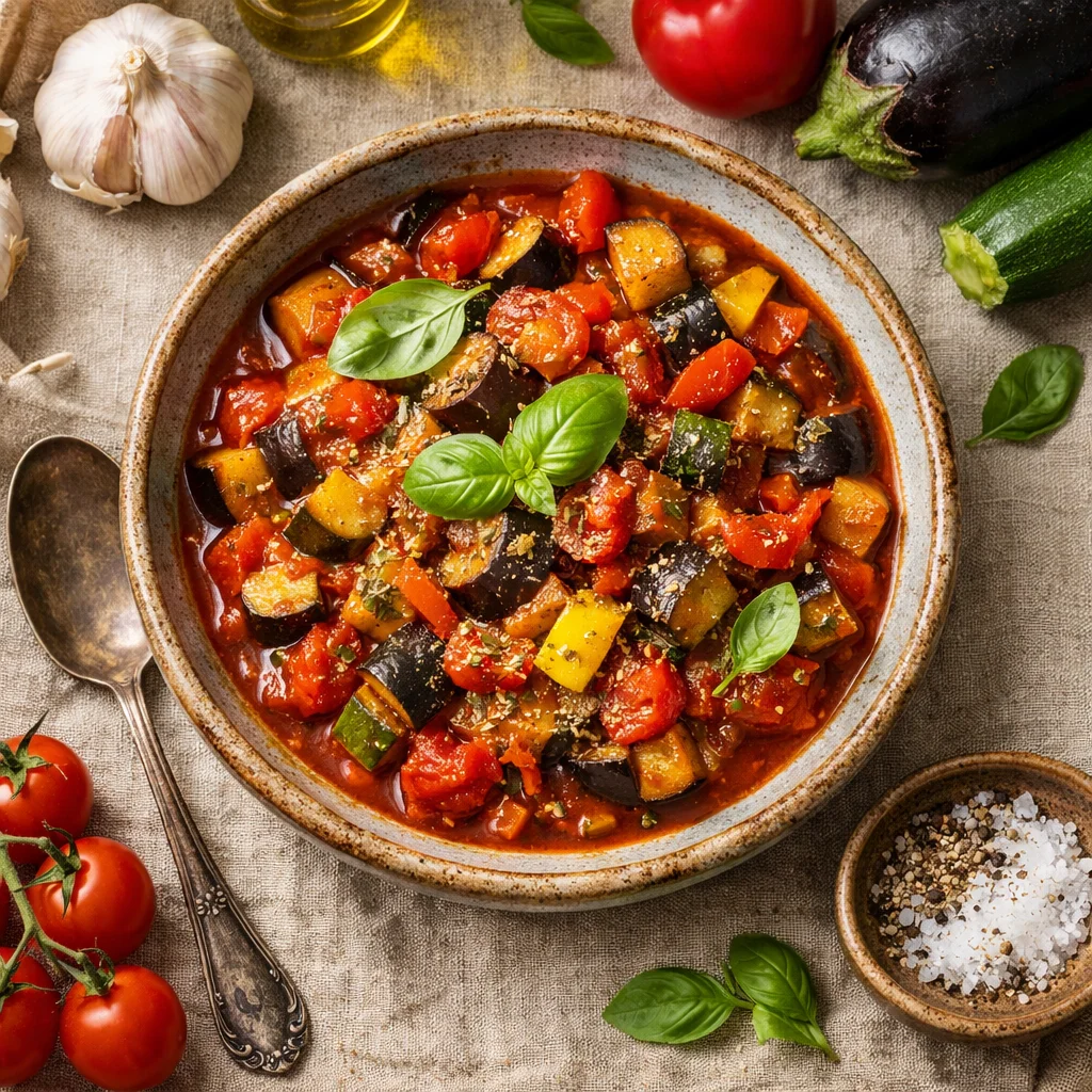 Vibrante Veganistische Ratatouille