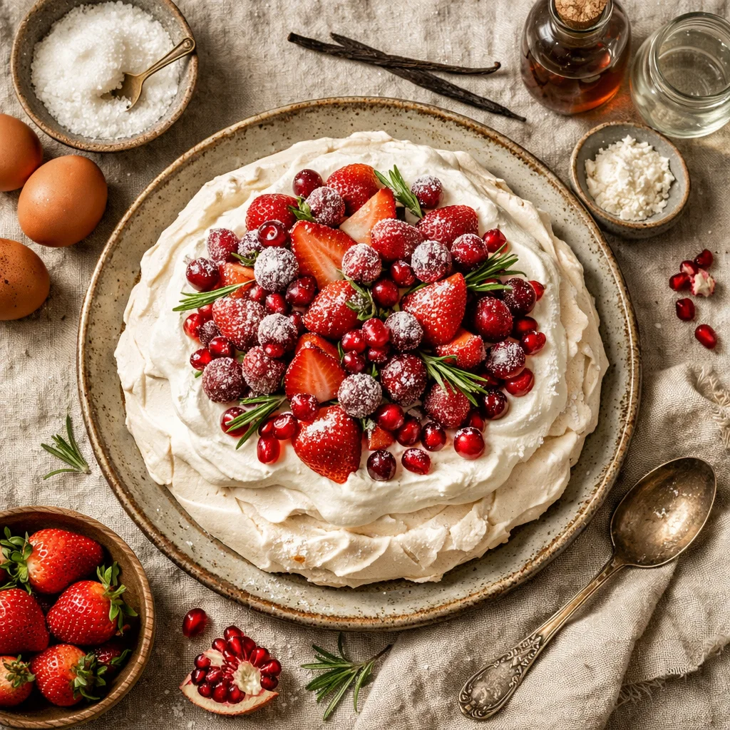 Glutenvrij dessert met seizoensfruit voor kerst