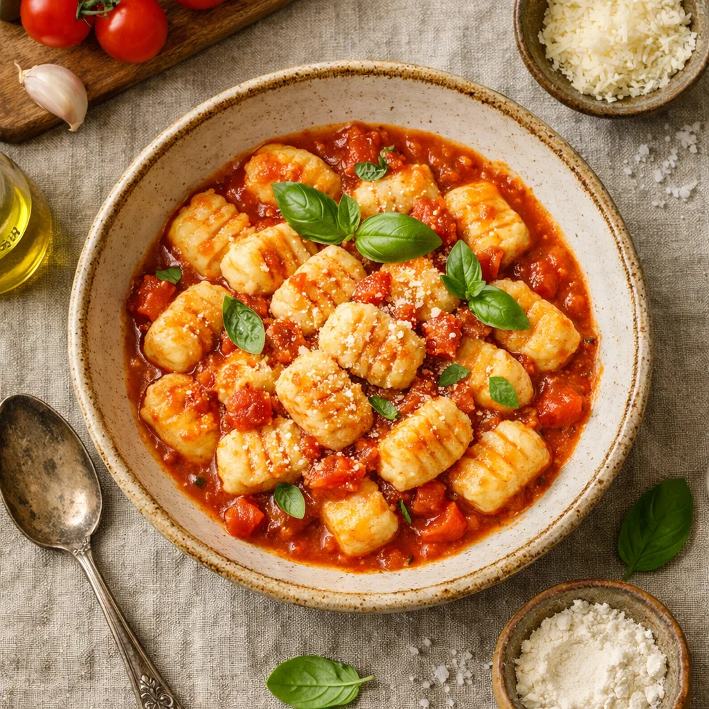 Licht en Luchtig Ricotta Gnocchi met Verse Tomatensaus