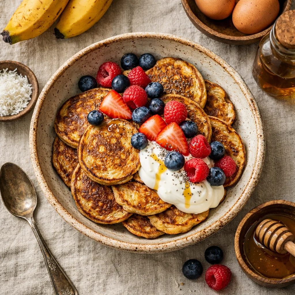 Gezonde bananen pannenkoekjes voor ontbijt: een fantastisch tussendoortje