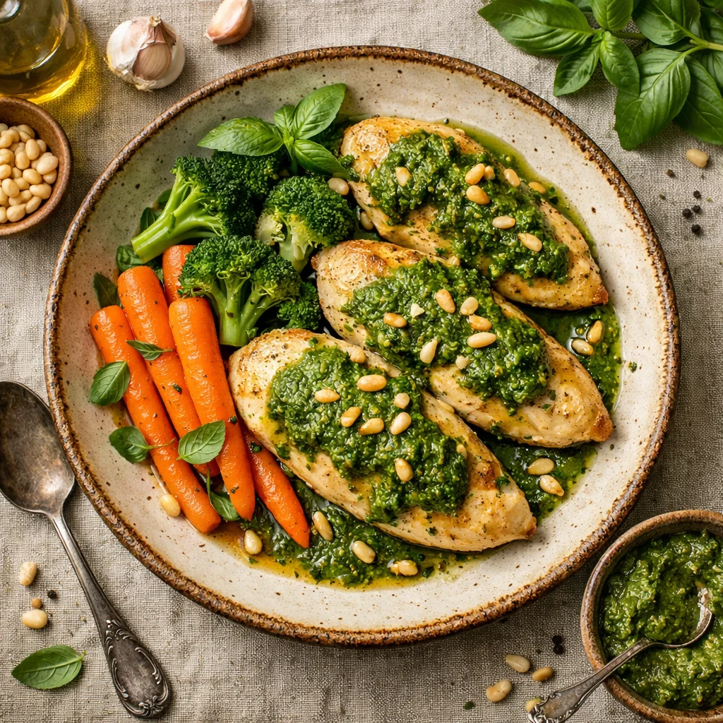 Gezonde Kipfilet met Groene Pesto