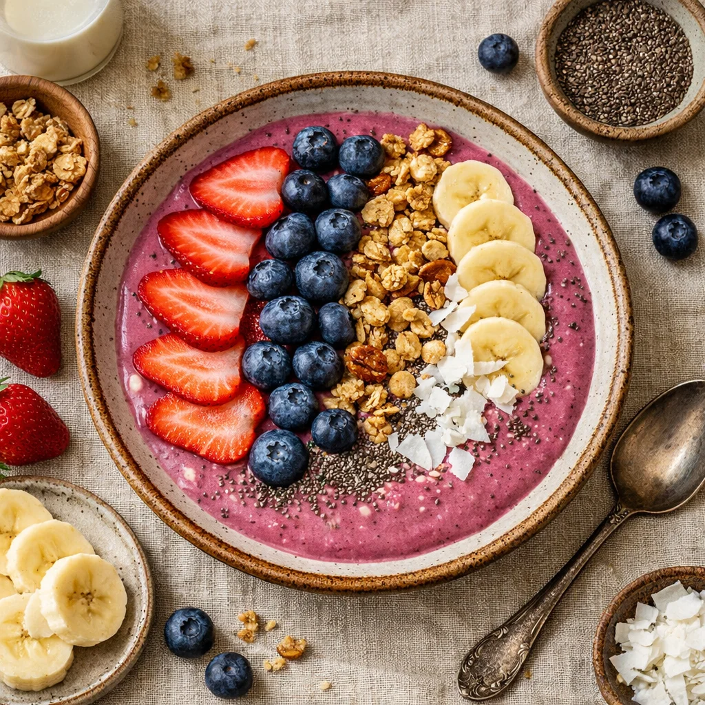 Verfrissend Fruitige Smoothie Bowl voor Ontbijt