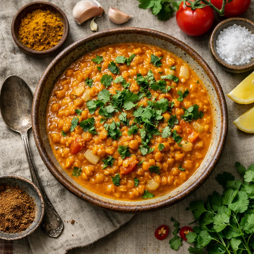 Heerlijke Veganistische Linzen Curry voor Diner