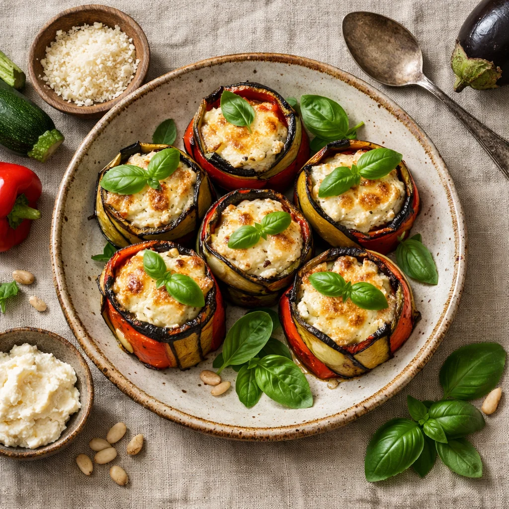 Italiaanse Groentetimbaaltjes met Parmezaanse Kaas