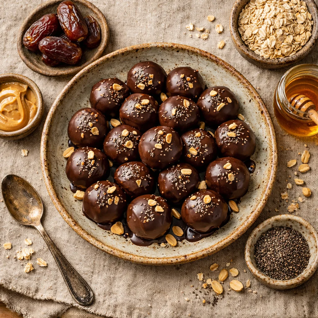 Proteïnerijke Pindakaas Energieballetjes