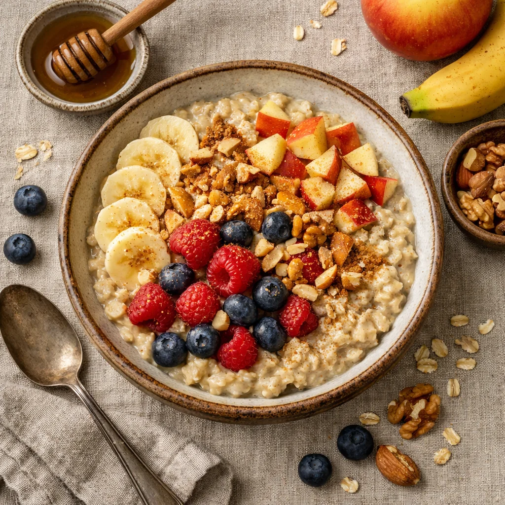 Overheerlijke Havermoutpap met Vers Fruit en Noten