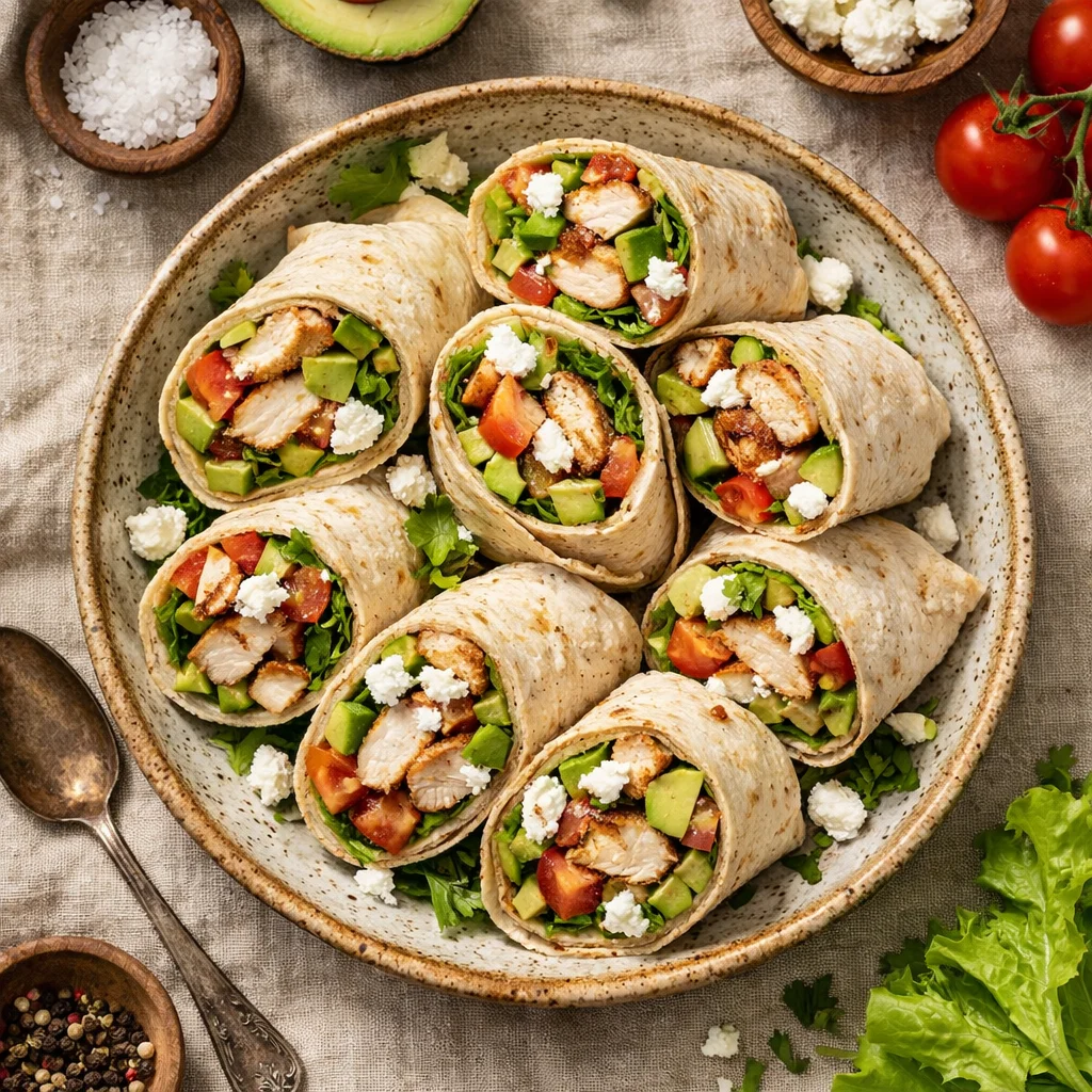 Smakelijke Kip Wraps met Avocado en Geitenkaas