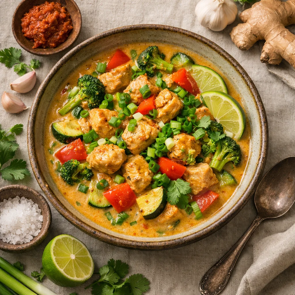 Koolhydraatarme Thaise curry met kip - Chef's Special