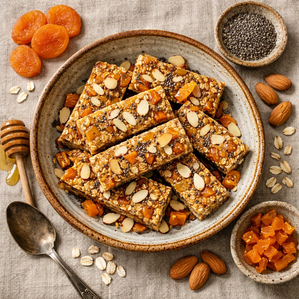 Energieke Amandel-Abrikozenrepen