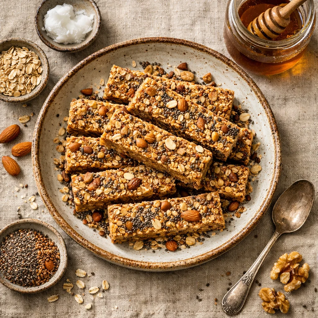 Superfood Muesliriegel mit Nüssen und Samen