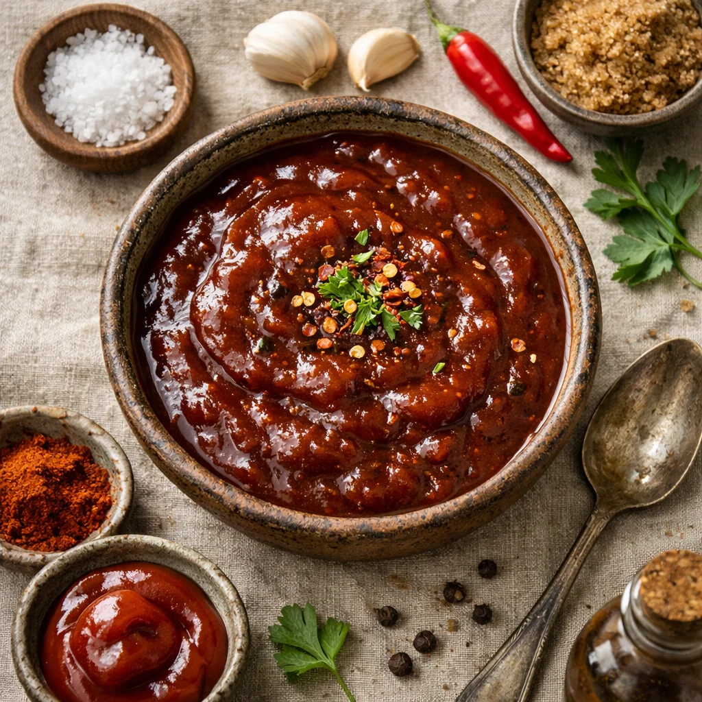 Hausgemachte Würzige Barbecuesauce für Fleisch