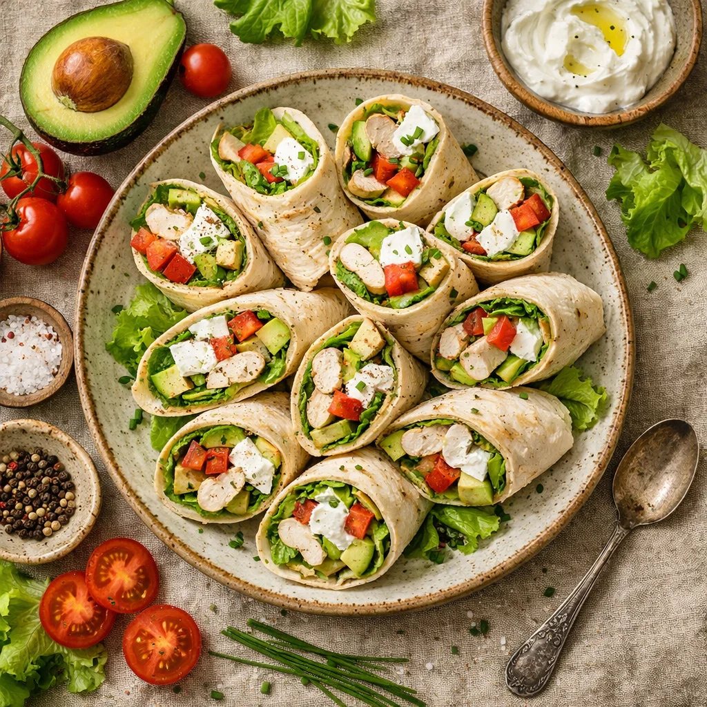 Zomerse Kip Avocado Wraps