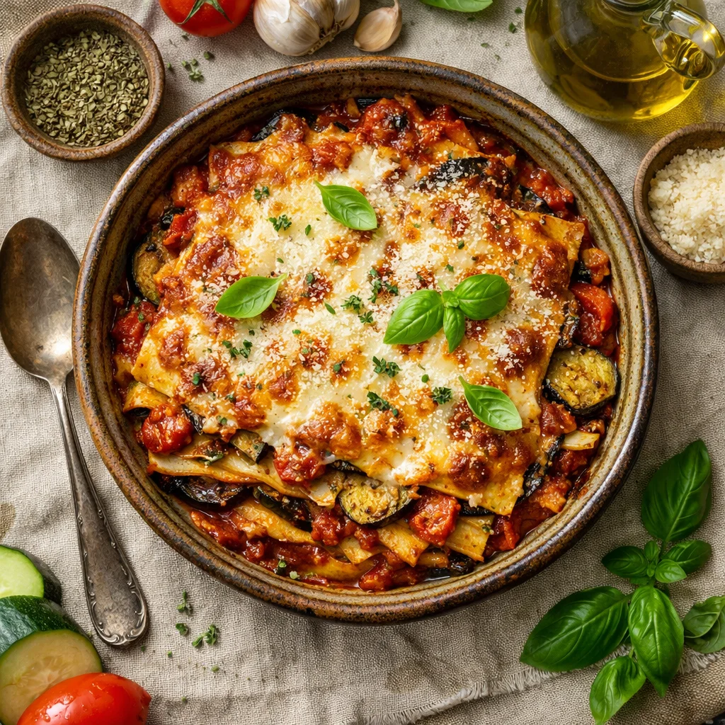 Italiaanse Gegrilde Groente Lasagne
