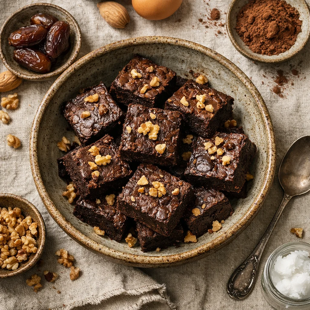 Suikervrije Chocolade Brownies met Dadels: Een Gezond Dessert