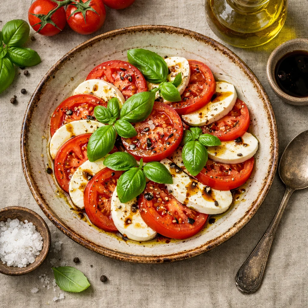 Klassieke Italiaanse Caprese Salade