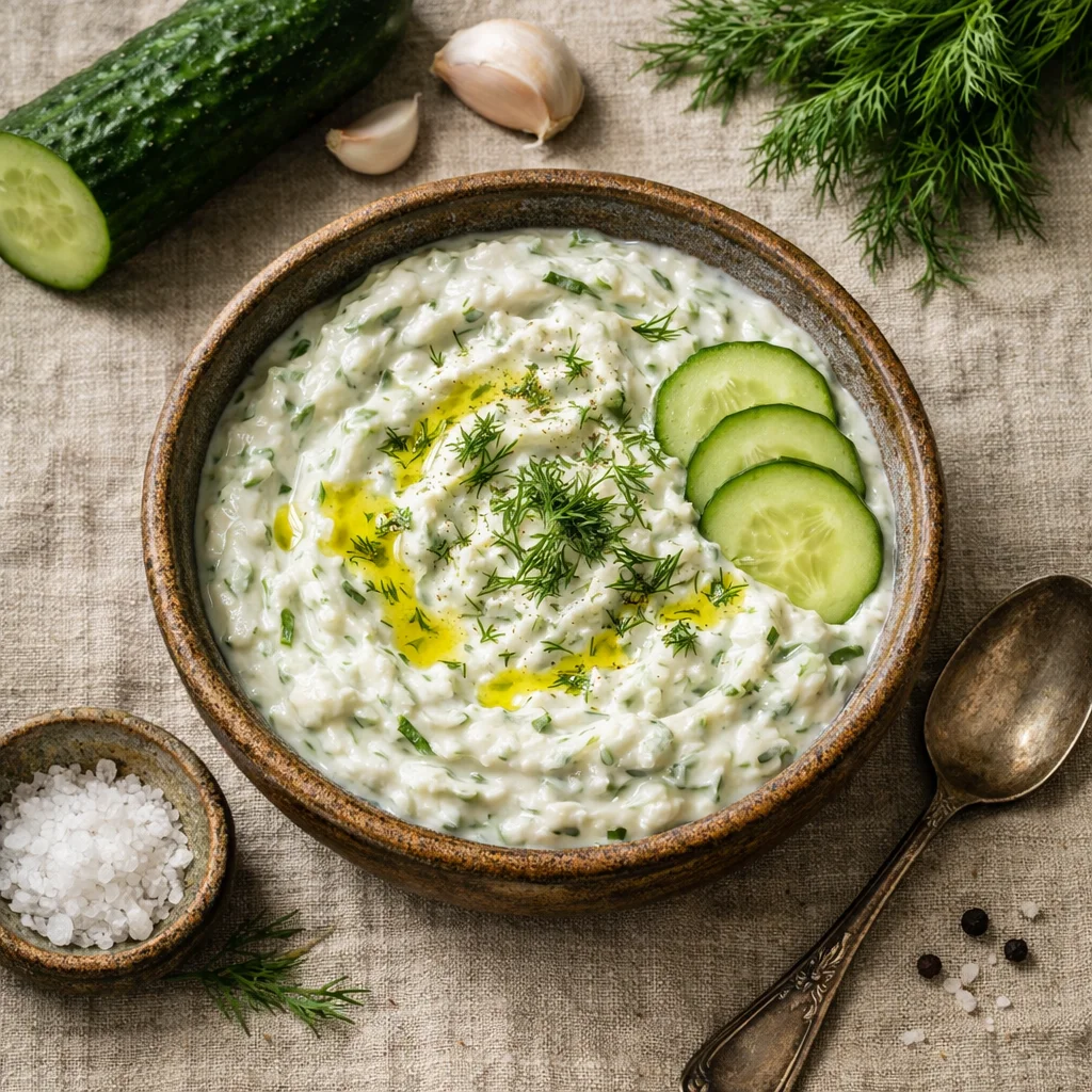 Zelfgemaakte Tzatziki: Een Heerlijk Frisse Komkommer-Yoghurtsaus