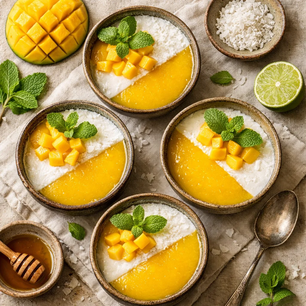 Fris & Fruitig Dessert: Mango-Kokos Mousse