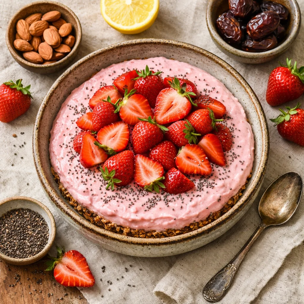 Gezonde Aardbeien Cheesecake Zonder Suiker: Een Must-Try Dessert