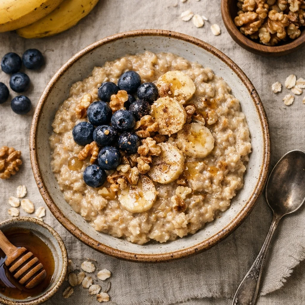 Gezond ontbijt met havermout en banaan: De perfecte start van je dag