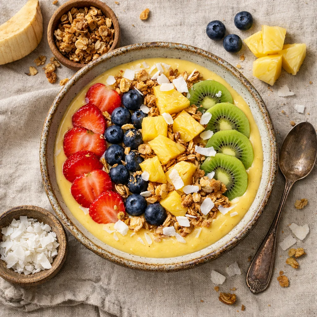 Zonnige Smoothie Bowl met Vers Fruit