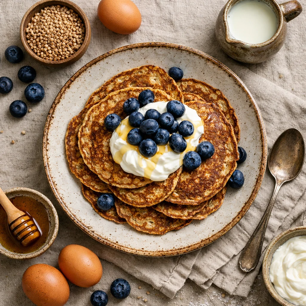 Gezond pannenkoeken recept met boekweit voor een voedzaam ontbijt