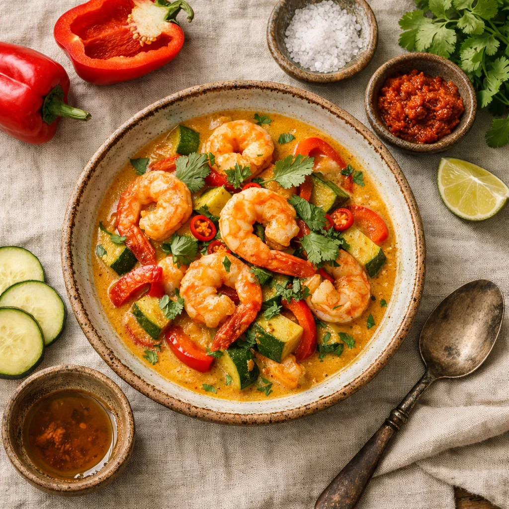 Chef's Special: Koolhydraatarme Thaise curry met garnalen