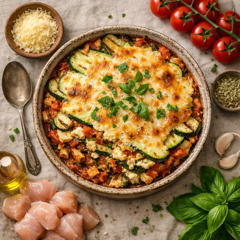 Heerlijke Koolhydraatarme Lasagne met Courgette en Kip