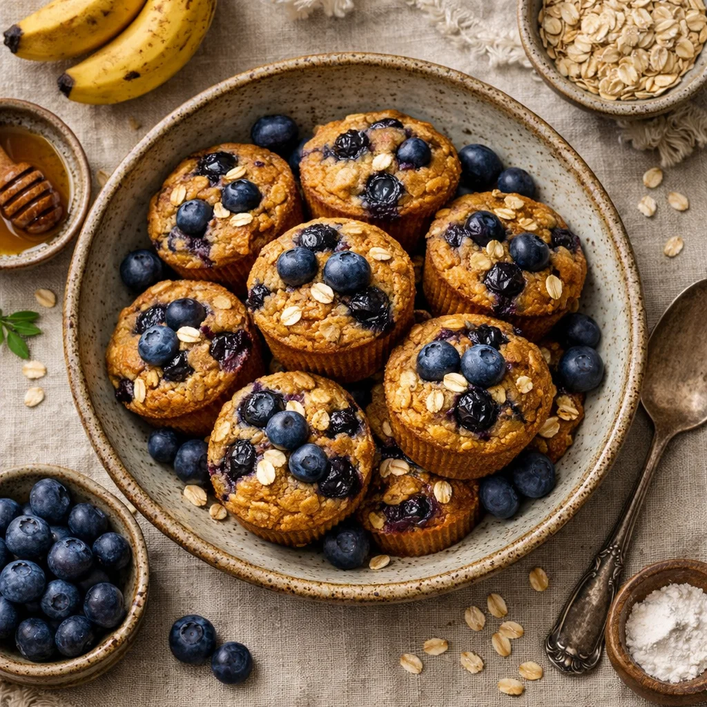 Super Gezonde Havermout Ontbijt Muffins