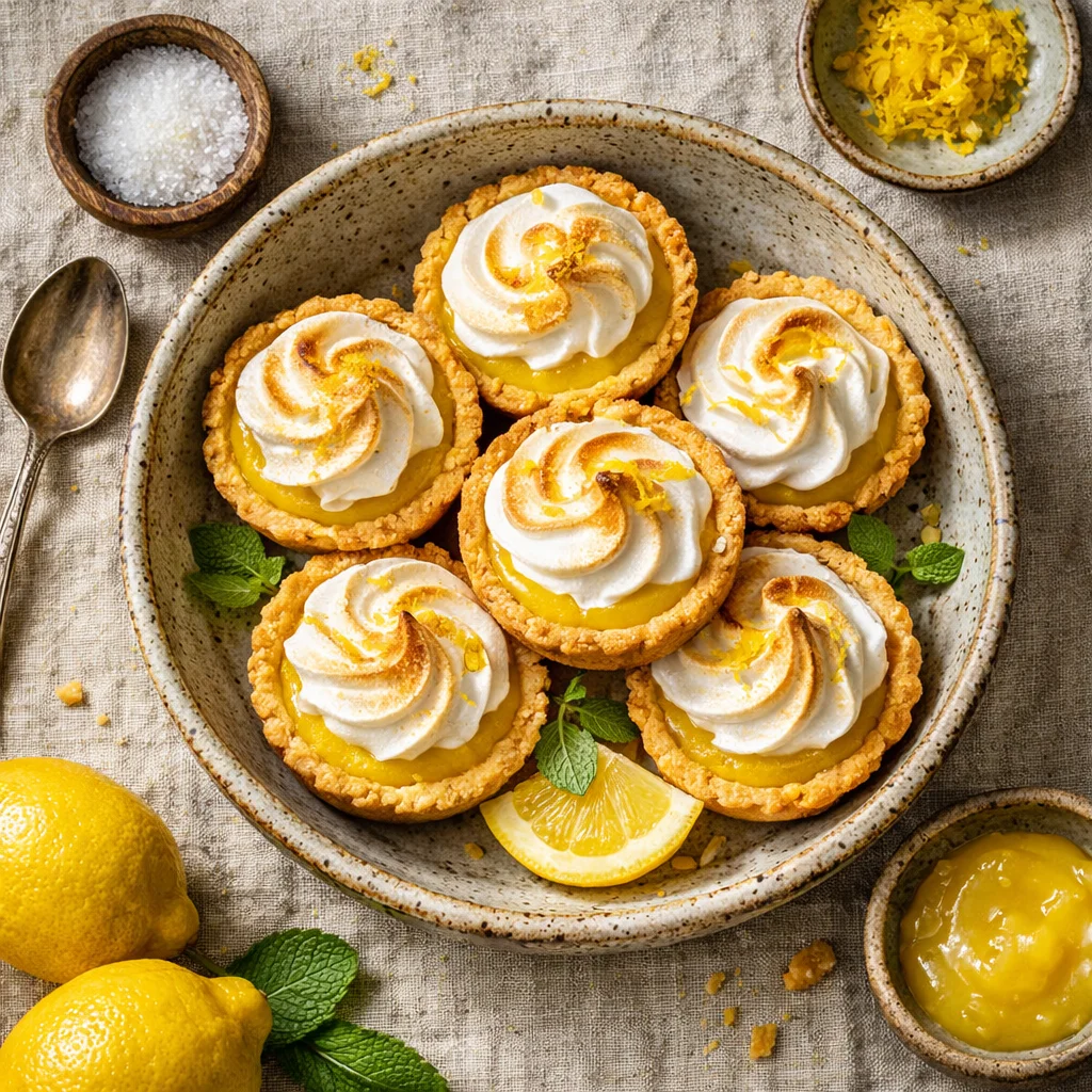 Verfrissende Citroen-Meringue Gebakjes