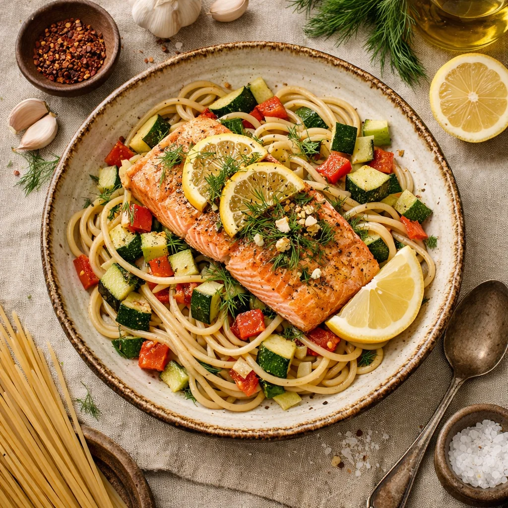 Italiaanse Ovengebakken Zalm met Citroen en Dille