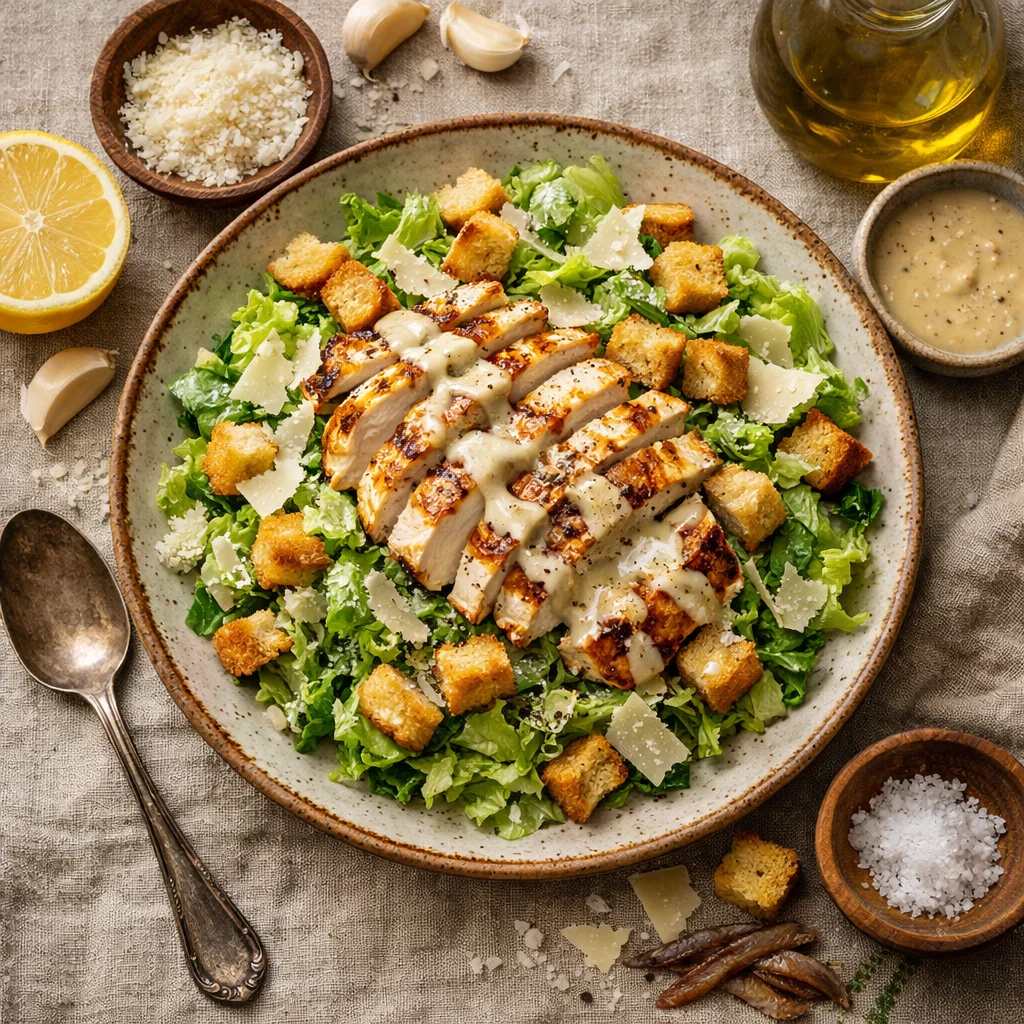 Gegrilde Kip Caesar Salade