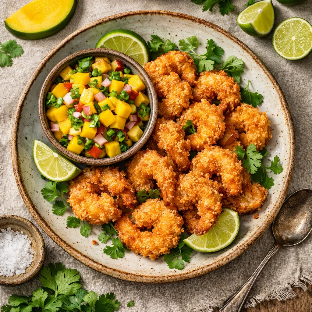 Chef's Special Krokante Garnalen met Mango Salsa