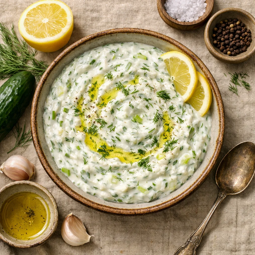 Gezonde Zelfgemaakte Tzatziki Saus