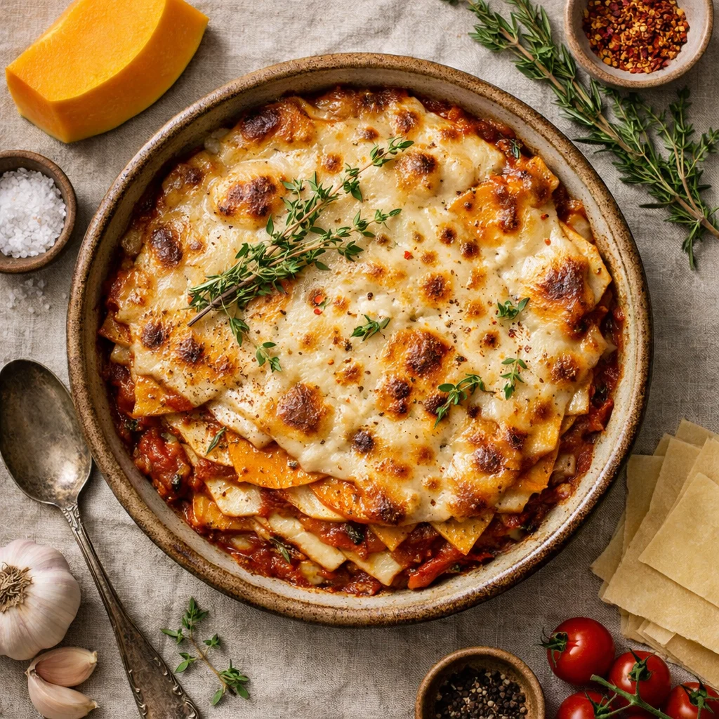 Chef's Special: Hartige Veganistische Pompoen Lasagne