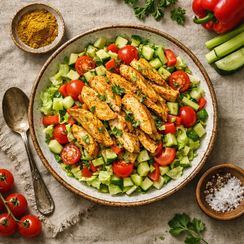 Chef's Special: Gezonde Kip Kerrie Salade voor Lunch