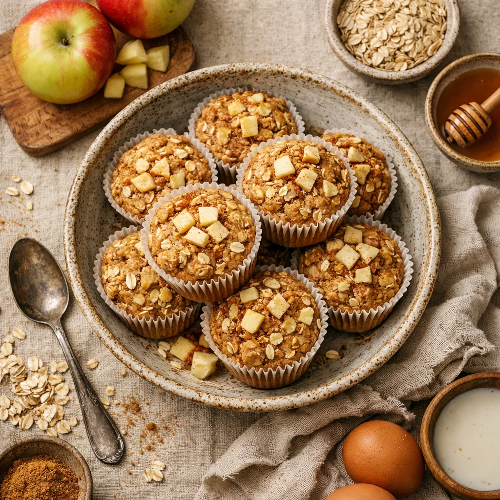 Gezonde Havermout Appel Muffins