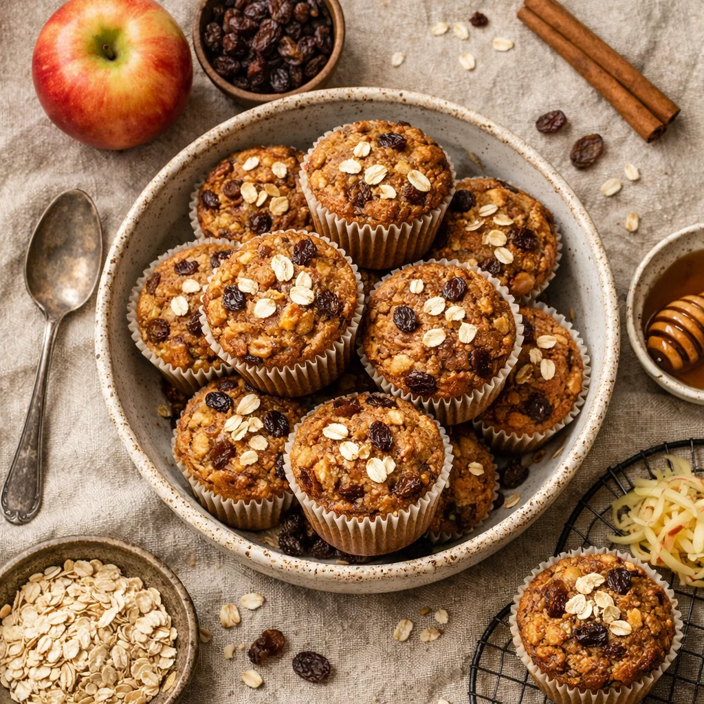 Gezonde Appel Rozijnen Muffins