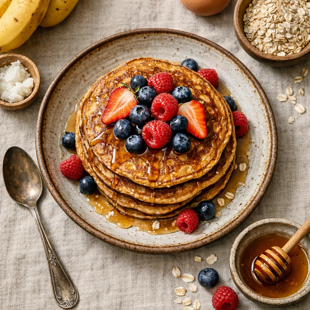 Gezonde Pannenkoeken met Banaan en Havermout voor een Energiek Ontbijt