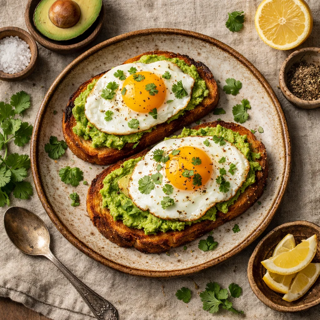 Proteïnerijk Avocado-Ei Toast voor een Energiek Ontbijt
