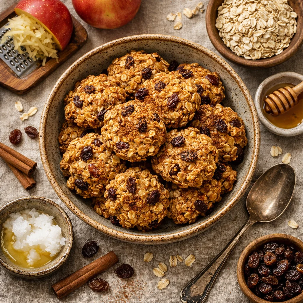 Verkwikkende Appel-Kaneel Havermoutkoekjes
