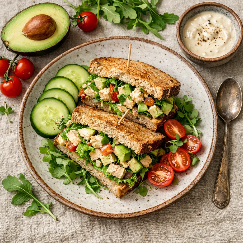 Gezonde Kip Avocado Sandwich Lunch