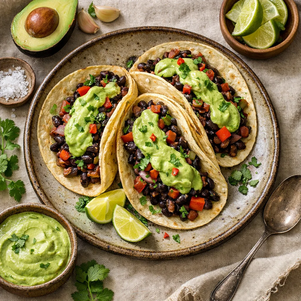 Heerlijke Vegan Black Bean Tacos