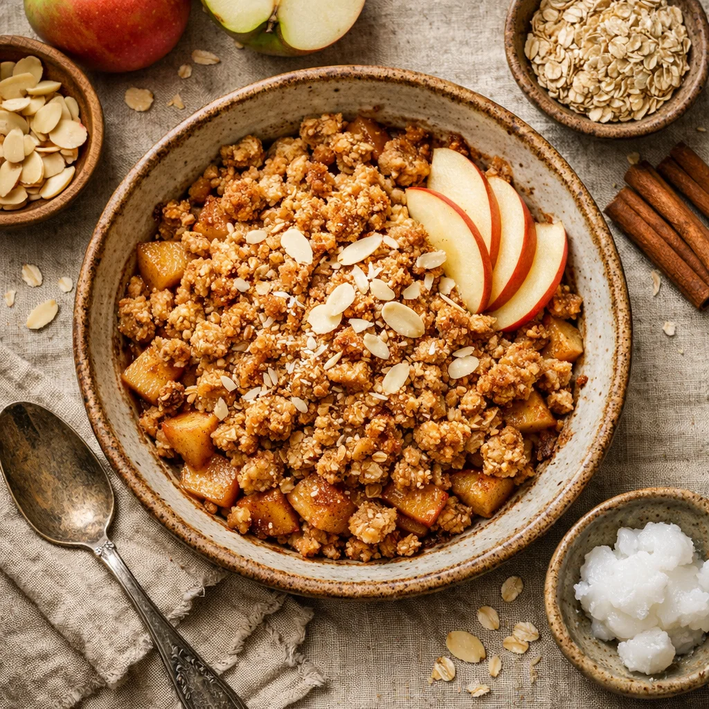 Gezonde Suikervrije Appel Kaneel Crumble